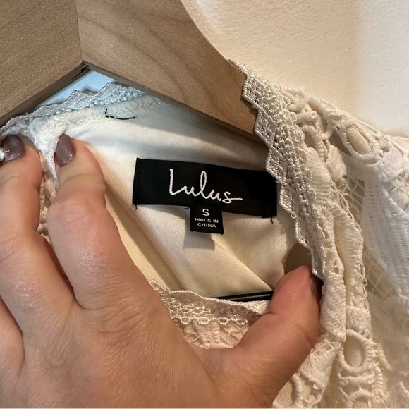 Lulus Kenna White Crochet Lace Sleeveless Bodycon Dress Size Small - Picture 6 of 12